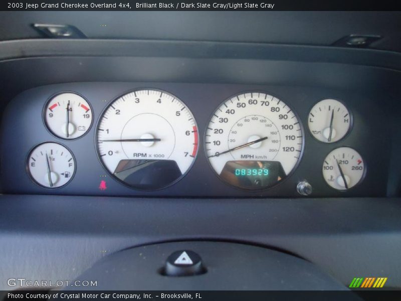  2003 Grand Cherokee Overland 4x4 Overland 4x4 Gauges