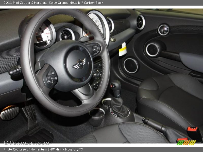 Spice Orange Metallic / Carbon Black 2011 Mini Cooper S Hardtop