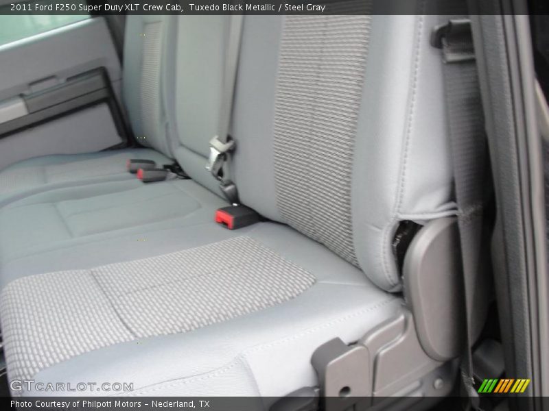 Tuxedo Black Metallic / Steel Gray 2011 Ford F250 Super Duty XLT Crew Cab