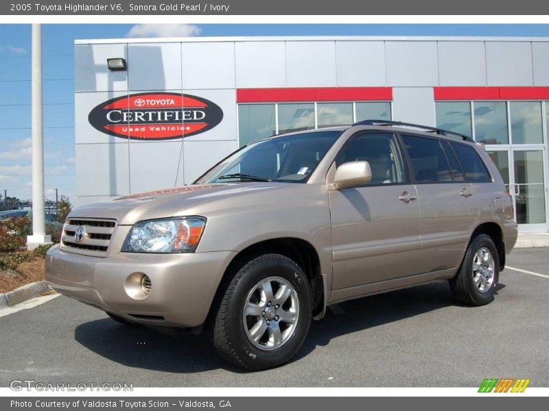 Sonora Gold Pearl / Ivory 2005 Toyota Highlander V6