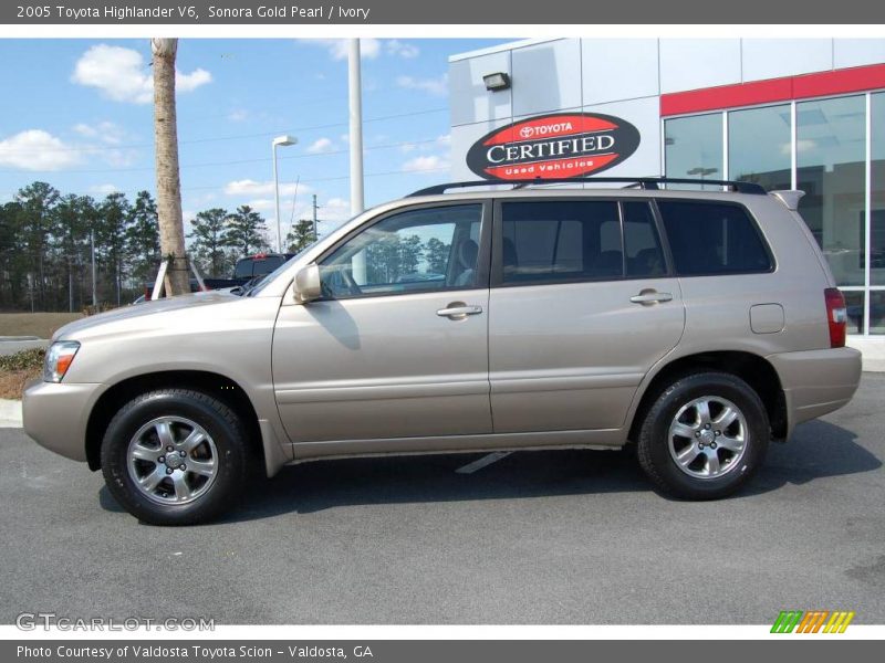 Sonora Gold Pearl / Ivory 2005 Toyota Highlander V6