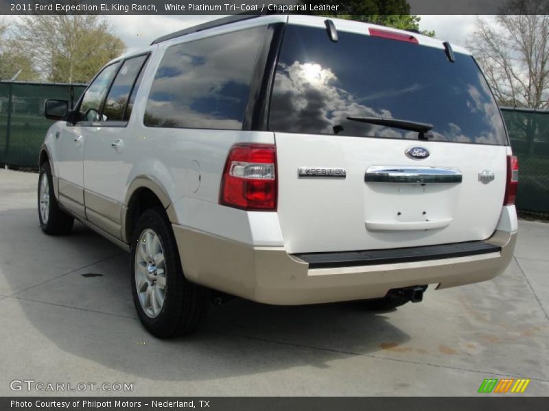White Platinum Tri-Coat / Chaparral Leather 2011 Ford Expedition EL King Ranch