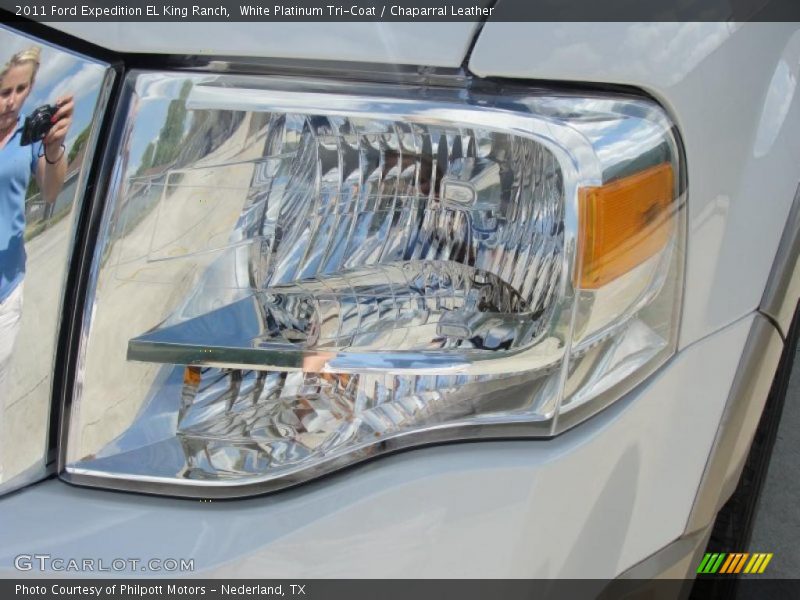 White Platinum Tri-Coat / Chaparral Leather 2011 Ford Expedition EL King Ranch