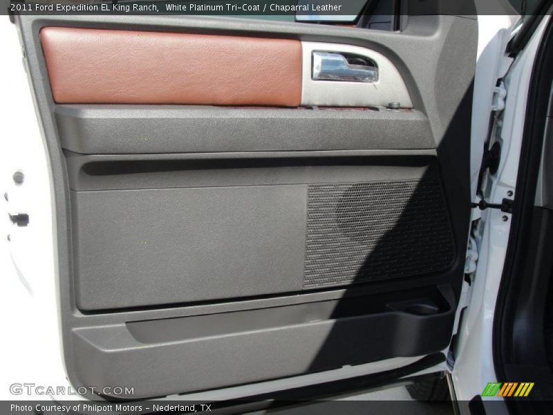 White Platinum Tri-Coat / Chaparral Leather 2011 Ford Expedition EL King Ranch