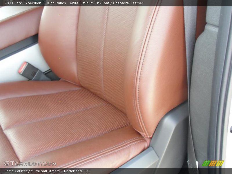 White Platinum Tri-Coat / Chaparral Leather 2011 Ford Expedition EL King Ranch