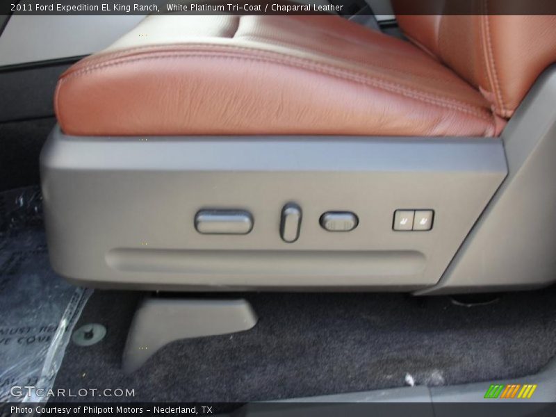 White Platinum Tri-Coat / Chaparral Leather 2011 Ford Expedition EL King Ranch