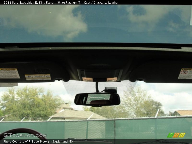 White Platinum Tri-Coat / Chaparral Leather 2011 Ford Expedition EL King Ranch