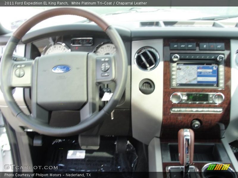 White Platinum Tri-Coat / Chaparral Leather 2011 Ford Expedition EL King Ranch