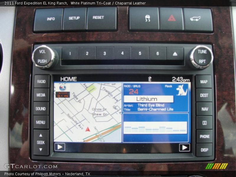 Navigation of 2011 Expedition EL King Ranch