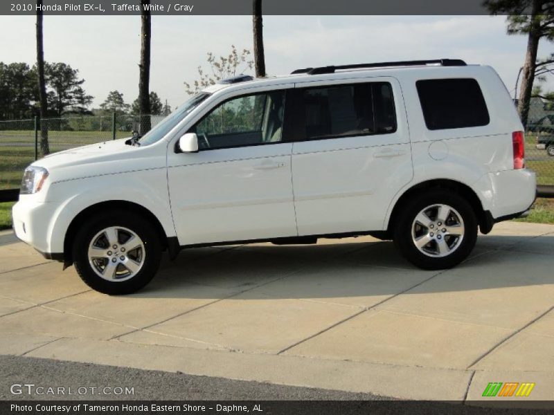 Taffeta White / Gray 2010 Honda Pilot EX-L