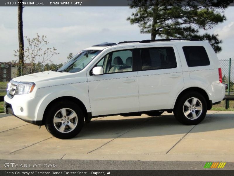 Taffeta White / Gray 2010 Honda Pilot EX-L