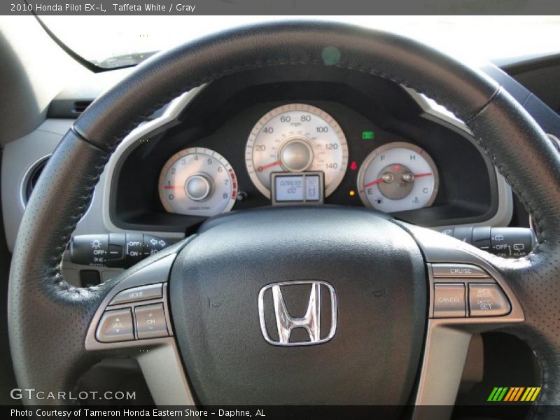 Taffeta White / Gray 2010 Honda Pilot EX-L