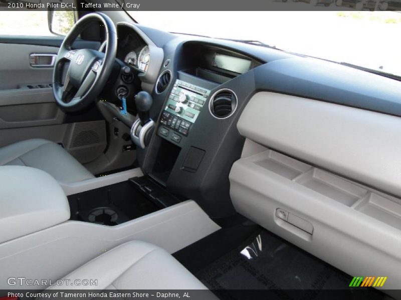 Taffeta White / Gray 2010 Honda Pilot EX-L