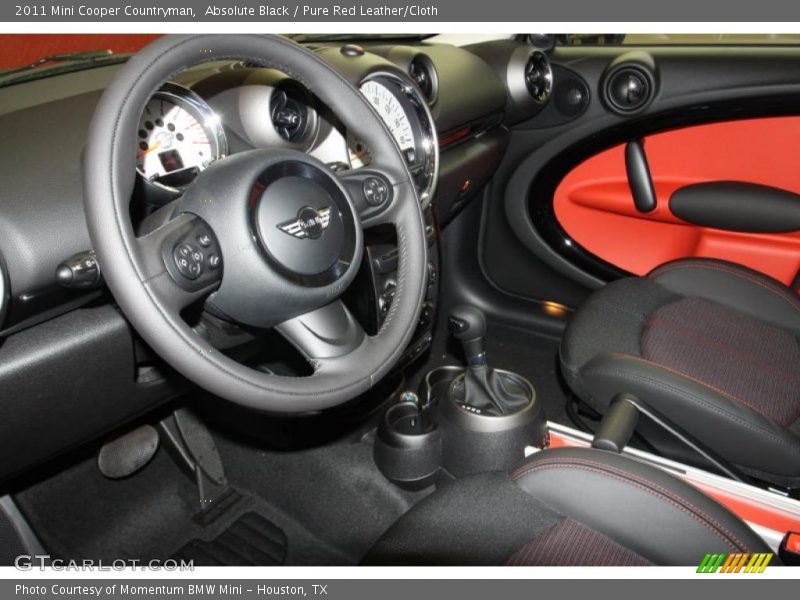  2011 Cooper Countryman Pure Red Leather/Cloth Interior