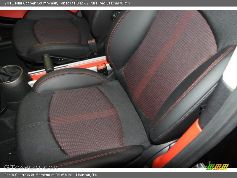  2011 Cooper Countryman Pure Red Leather/Cloth Interior