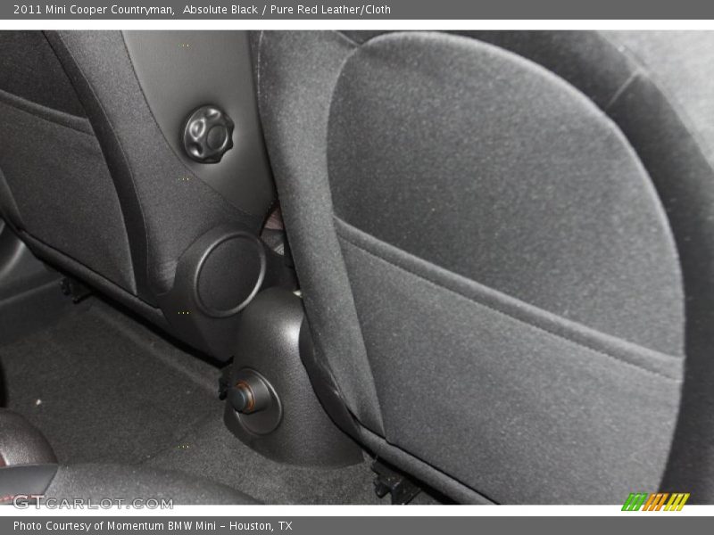 Absolute Black / Pure Red Leather/Cloth 2011 Mini Cooper Countryman
