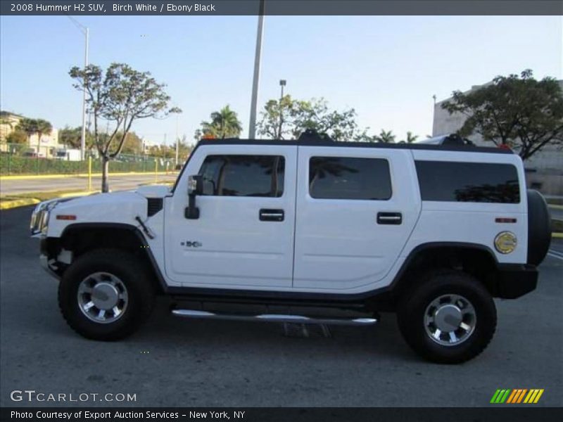 Birch White / Ebony Black 2008 Hummer H2 SUV