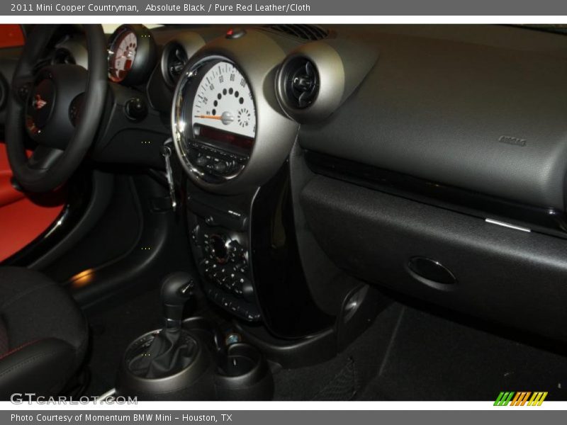 Absolute Black / Pure Red Leather/Cloth 2011 Mini Cooper Countryman