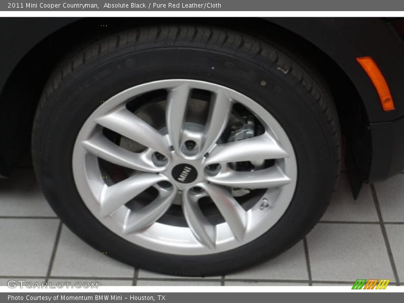 Absolute Black / Pure Red Leather/Cloth 2011 Mini Cooper Countryman