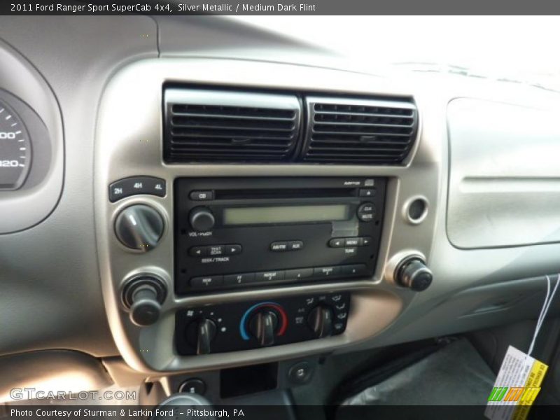 Controls of 2011 Ranger Sport SuperCab 4x4