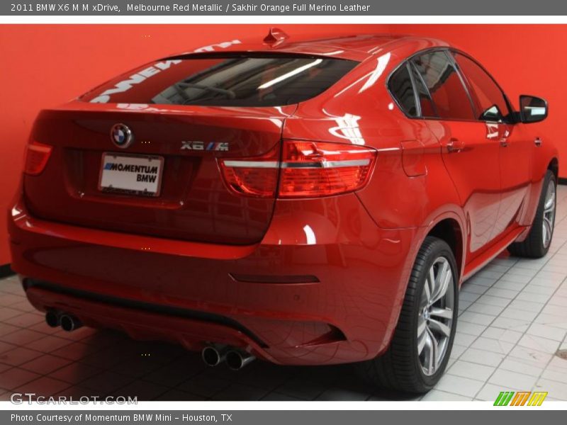 Melbourne Red Metallic / Sakhir Orange Full Merino Leather 2011 BMW X6 M M xDrive