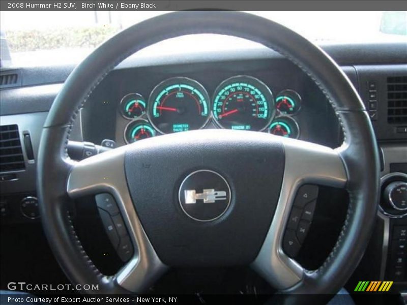 Birch White / Ebony Black 2008 Hummer H2 SUV