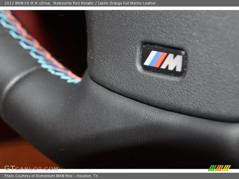 Melbourne Red Metallic / Sakhir Orange Full Merino Leather 2011 BMW X6 M M xDrive