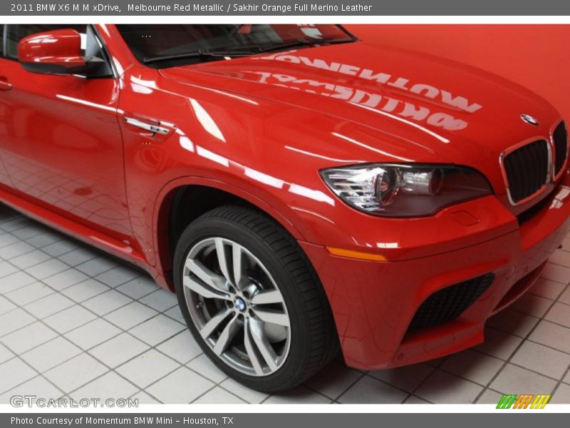 Melbourne Red Metallic / Sakhir Orange Full Merino Leather 2011 BMW X6 M M xDrive