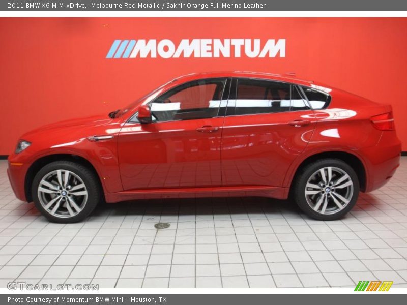 Melbourne Red Metallic / Sakhir Orange Full Merino Leather 2011 BMW X6 M M xDrive
