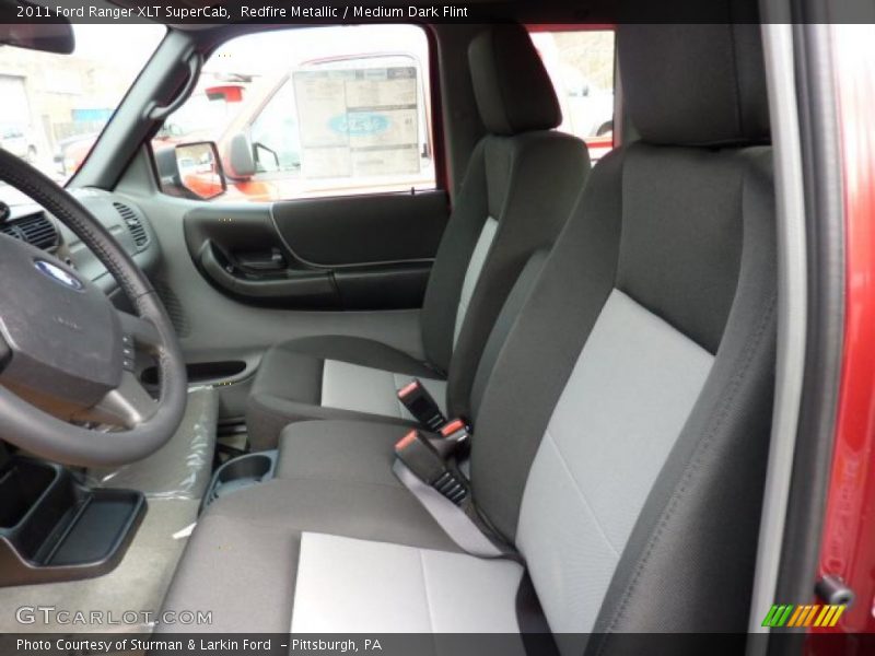  2011 Ranger XLT SuperCab Medium Dark Flint Interior