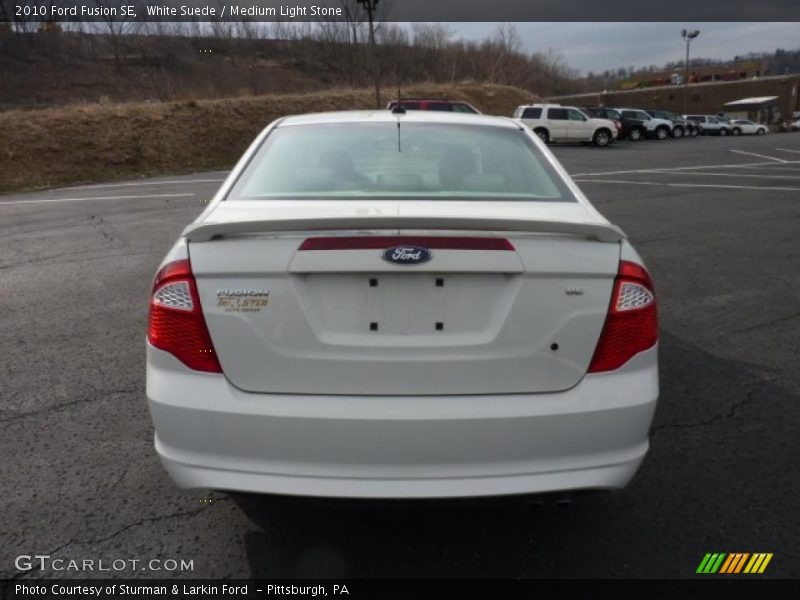 White Suede / Medium Light Stone 2010 Ford Fusion SE