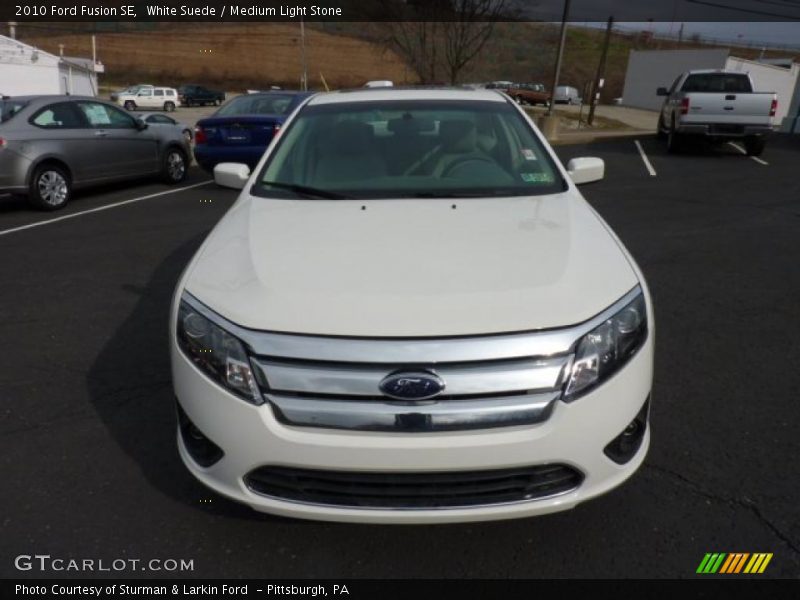 White Suede / Medium Light Stone 2010 Ford Fusion SE