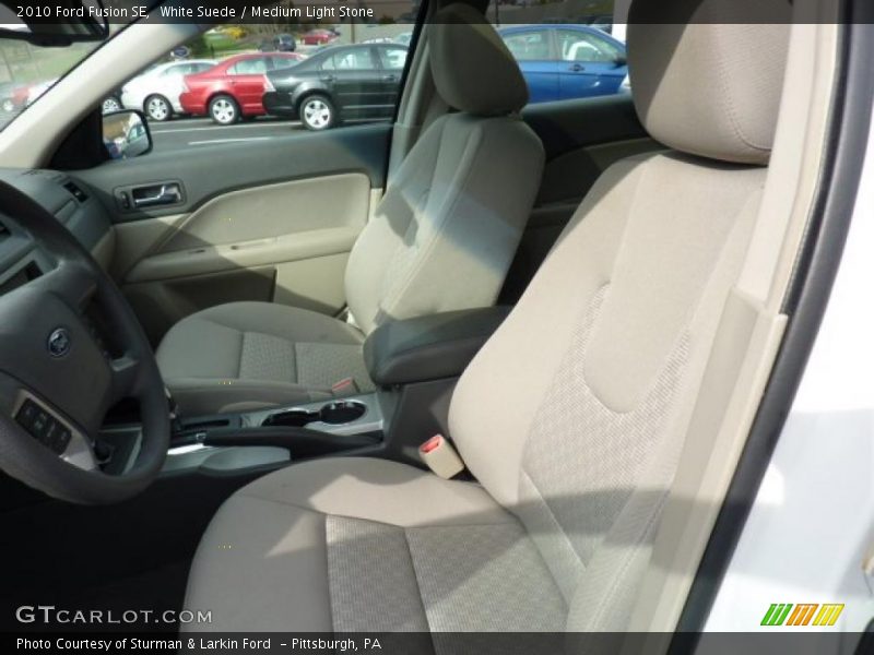 White Suede / Medium Light Stone 2010 Ford Fusion SE