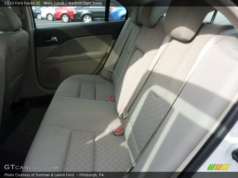 White Suede / Medium Light Stone 2010 Ford Fusion SE