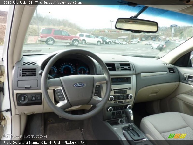 White Suede / Medium Light Stone 2010 Ford Fusion SE