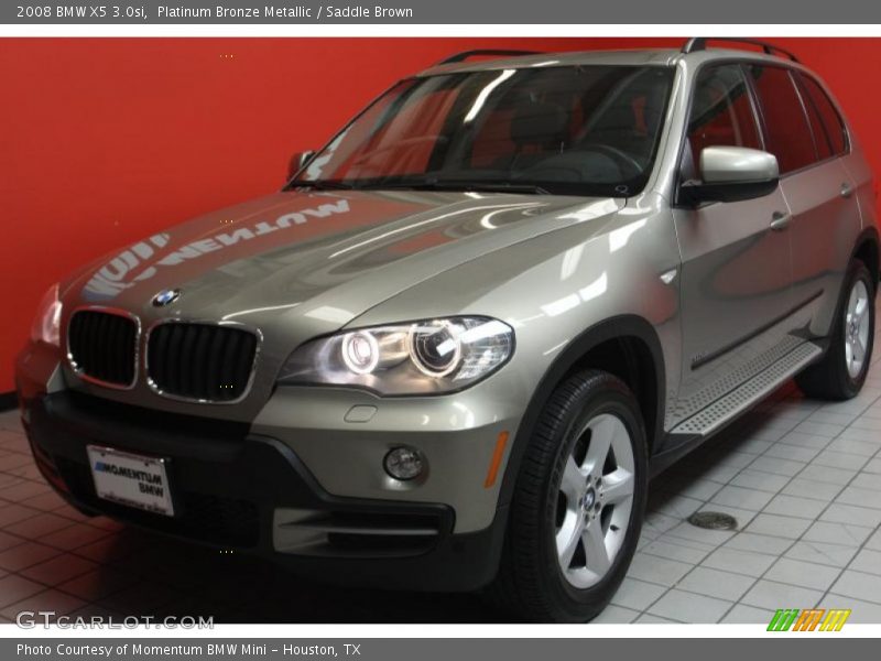 Platinum Bronze Metallic / Saddle Brown 2008 BMW X5 3.0si