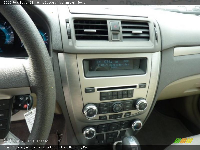 White Suede / Medium Light Stone 2010 Ford Fusion SE