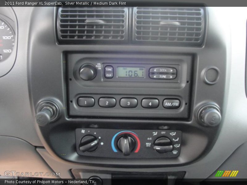 Controls of 2011 Ranger XL SuperCab