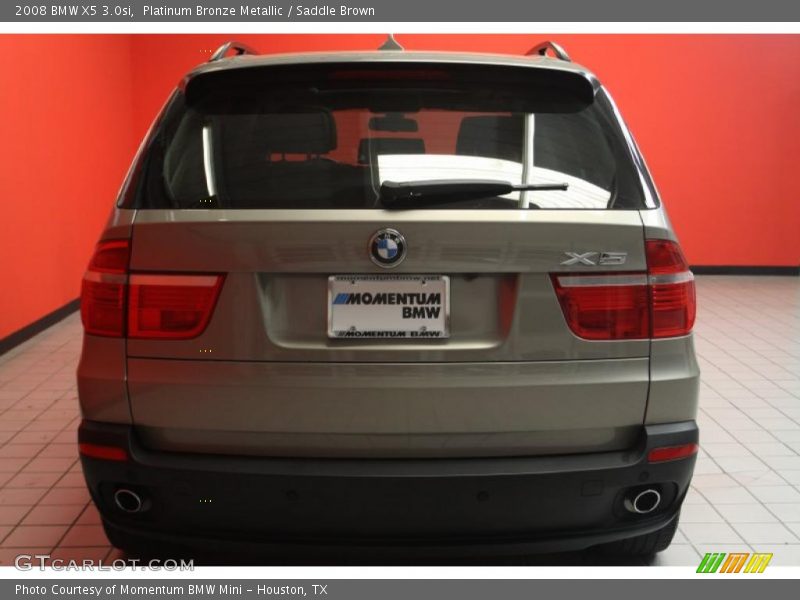 Platinum Bronze Metallic / Saddle Brown 2008 BMW X5 3.0si