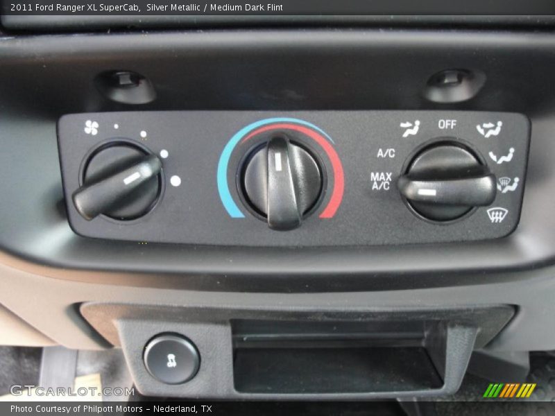 Controls of 2011 Ranger XL SuperCab