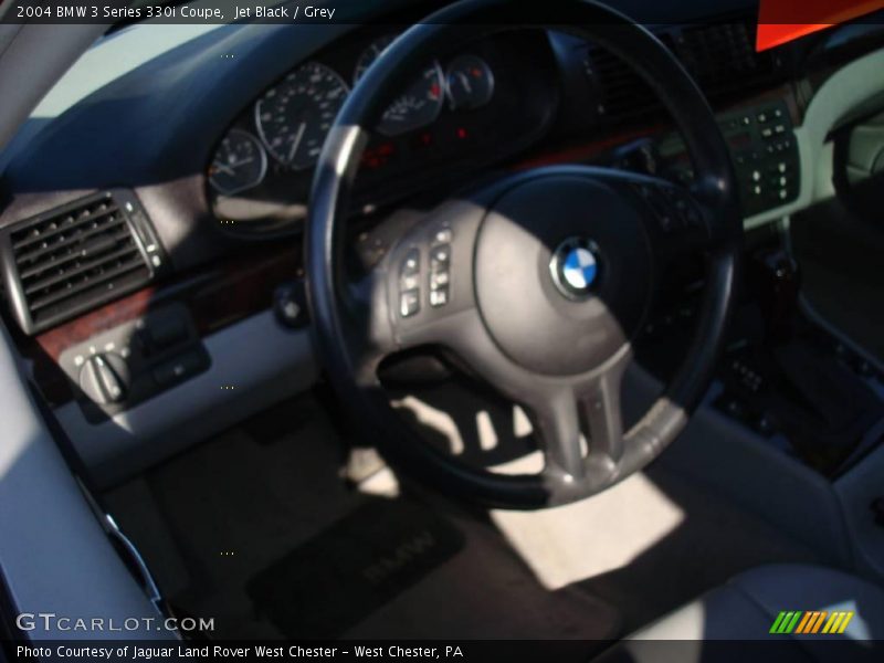 Jet Black / Grey 2004 BMW 3 Series 330i Coupe