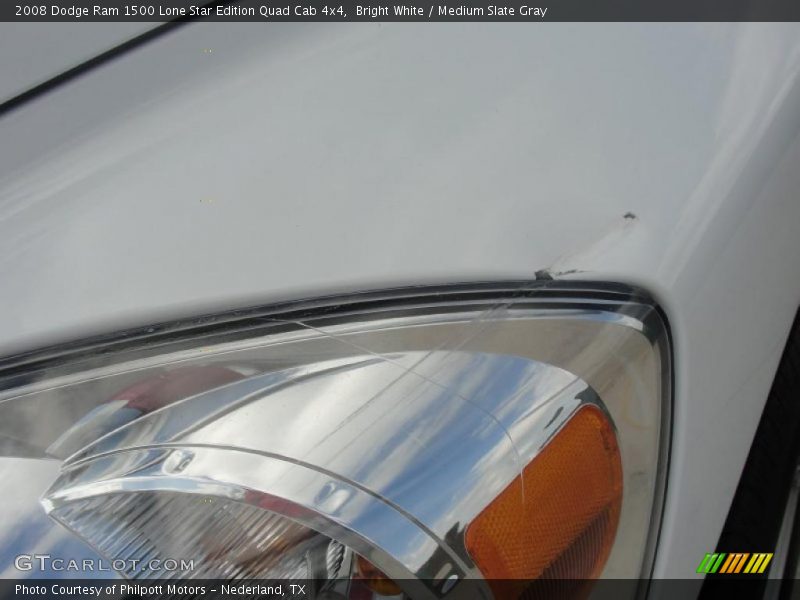 Bright White / Medium Slate Gray 2008 Dodge Ram 1500 Lone Star Edition Quad Cab 4x4