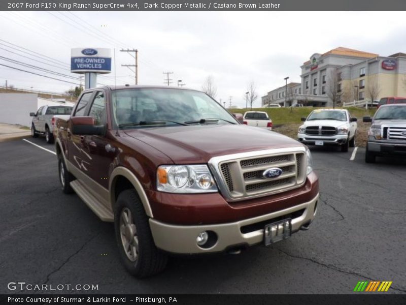 Dark Copper Metallic / Castano Brown Leather 2007 Ford F150 King Ranch SuperCrew 4x4