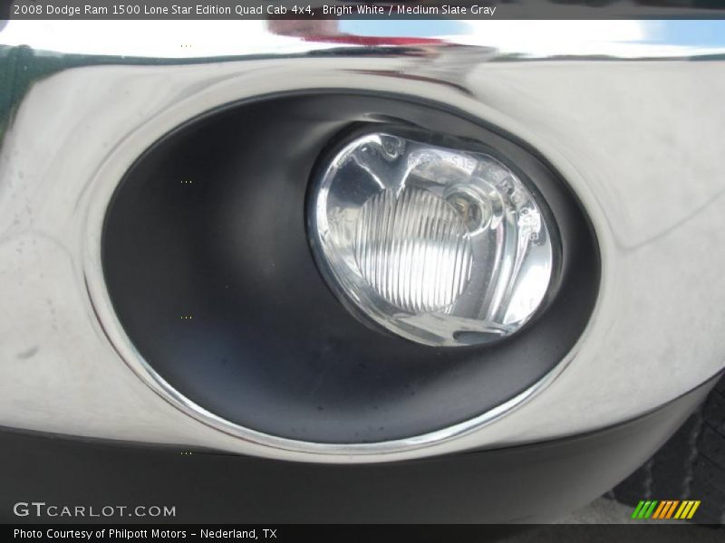 Bright White / Medium Slate Gray 2008 Dodge Ram 1500 Lone Star Edition Quad Cab 4x4