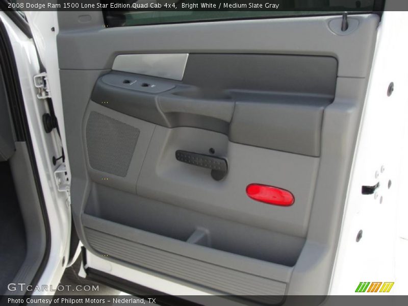 Bright White / Medium Slate Gray 2008 Dodge Ram 1500 Lone Star Edition Quad Cab 4x4