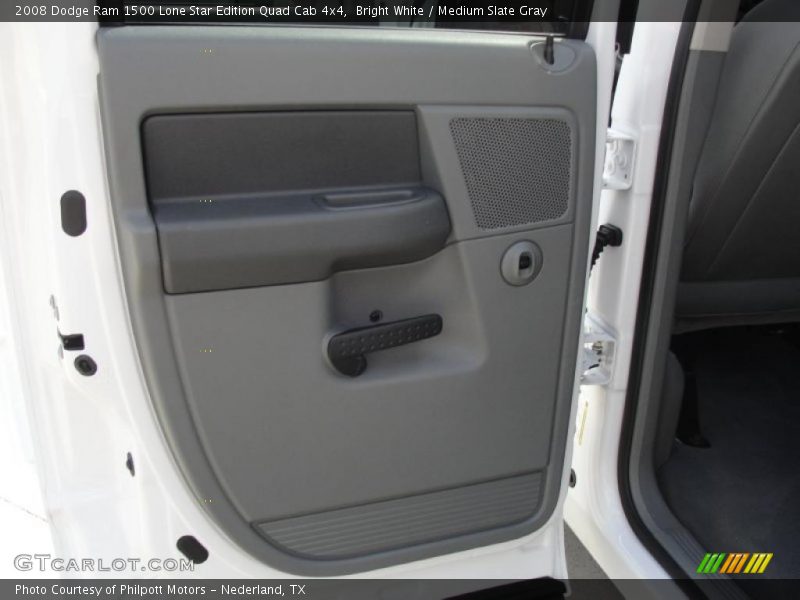 Bright White / Medium Slate Gray 2008 Dodge Ram 1500 Lone Star Edition Quad Cab 4x4