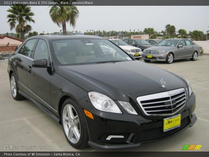 Black / Almond/Black 2011 Mercedes-Benz E 350 Sedan