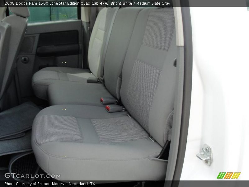 Bright White / Medium Slate Gray 2008 Dodge Ram 1500 Lone Star Edition Quad Cab 4x4