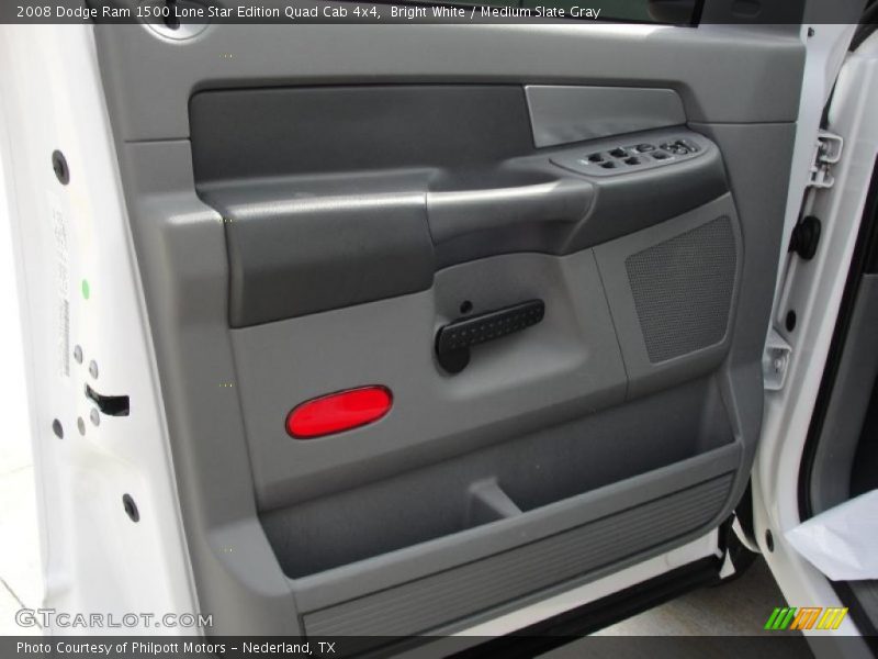 Bright White / Medium Slate Gray 2008 Dodge Ram 1500 Lone Star Edition Quad Cab 4x4