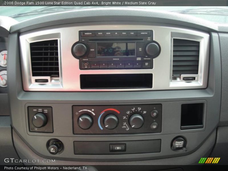Bright White / Medium Slate Gray 2008 Dodge Ram 1500 Lone Star Edition Quad Cab 4x4